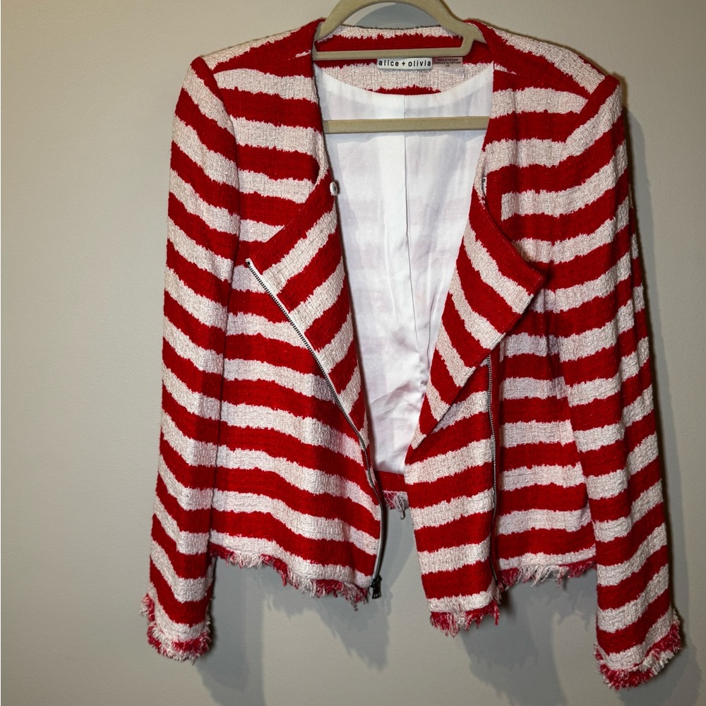 Alice and Olivia Tweed Lady Jacket